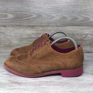 Cole Haan Womens Alisa Wingtip D36732 Brown Oxford Casual Shoes Size US 10 B